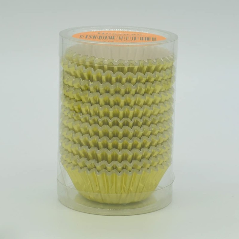 Huaswan Gold Foil Cupcake Liners Mini Paper Baking Cups for