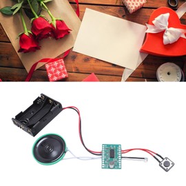 Sound Recorder Module, 4 Minutes Recordable Light Activated Loop Playback Voice Recording Module Chip with Speaker, for Greeting Card, Holiday Crafts