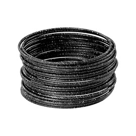 MILAKOO Layered Stackable Bangle Set for Women Trendy Minimlist Textured Boho Braelets Trendy Elegance, Zinc, No gemstone