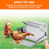 Zhehao Automatic Galvanized Chicken Feeder 25lb Self Opening Sheet Poultry