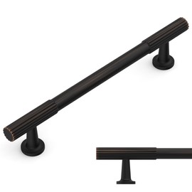 Amerdeco 10 Pack Oil Rubbed Bronze Cabinet Pulls 5 Inch(128MM) Hole Centers Kitchen Cabinet Handles Hardware Kitchen Handles for Cabinets Cupboard Handles Drawer Pulls ZH0071