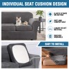 H.VERSAILTEX 4 Pieces Thick Velvet Sofa Covers Couch Covers for