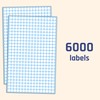 TownStix 6000 Stück, 8mm Klebepunkte Runde Punktaufkleber Etiketten Markierungspunkte -