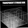Operitacx Nail Accessories Organizer Transparente Aufbewahrungsbox Mit Fächern Und Griff