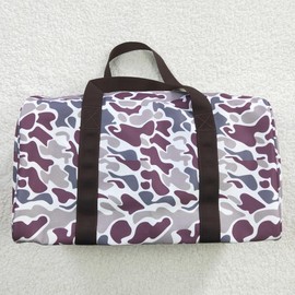 BA0159---Fashion Girls Hunting Camo Fitness & Travel Bags  | Trendy Gear for Stylish Adventurers Durable:_purple camo 