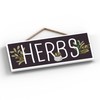 Global Designs Herbs Garden Theme Gift Idea Hanging Plaque