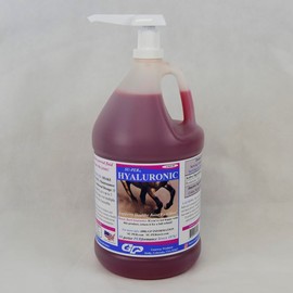 SU-PER Hyaluronic Joint Supplement for Horses - Supports Joints Health & Lubrication - Horse Hyaluronic Acid Liquid - 1 Gallon + Pump, 4 Month Supply