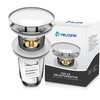 Yelcona Universal Drain Fitting with Overflow - Pop Up Valve