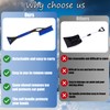 DONGSZQ Ice Scraper Car with Broom 2-in-1 Snow Brush Car,