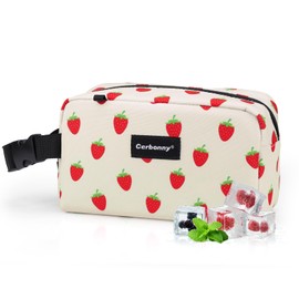 Small Cooler Bag Freezable Lunch Bag for Work School Travel,Small Lunch Bag,insulated snack bag For Adults/Kids,Mini Cooler,Lunch bag small Fit For Yogurt（Strawberries）
