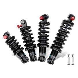 JFOYH Coil+Oil Shock Absorber Adjustable Damping Hydraulic Rear Shocks For MTB/E-Bike/Scoters, 125MM/150MM/165MM/190MM 550LBS/650LBS/1000LBS/1500LBS - 150MM*1500LBS