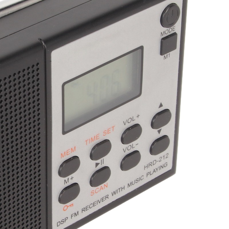 Digital Radio Bluetooth MP3 Player Rechargeable Supports Memory Card DSP