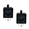CF-13 LED Flasher Relay (Set of 2)- 3-Pin Adjustable Turn