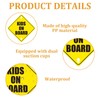2PCS Baby on Board Sign for Car, 12.5cm, 2PCS Baby
