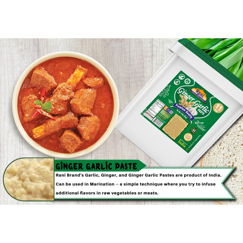 Rani Ginger Garlic Cooking Paste 176oz (11lbs) 5kg Bulk ~
