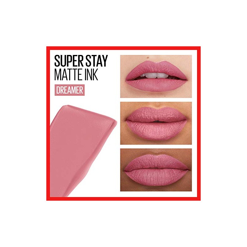 Maybelline Labial Líquido Matte Larga Duración Superstay - Ink 10