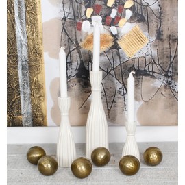 Sweet Summer Living Decorative Balls, Orbs, Spheres Set of 6 Pieces 2.75 inch Bowl/Vase Filler Antique Brass