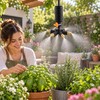 7-Way Garden Misting Nozzle Kit – 7 Brass Sprayers with