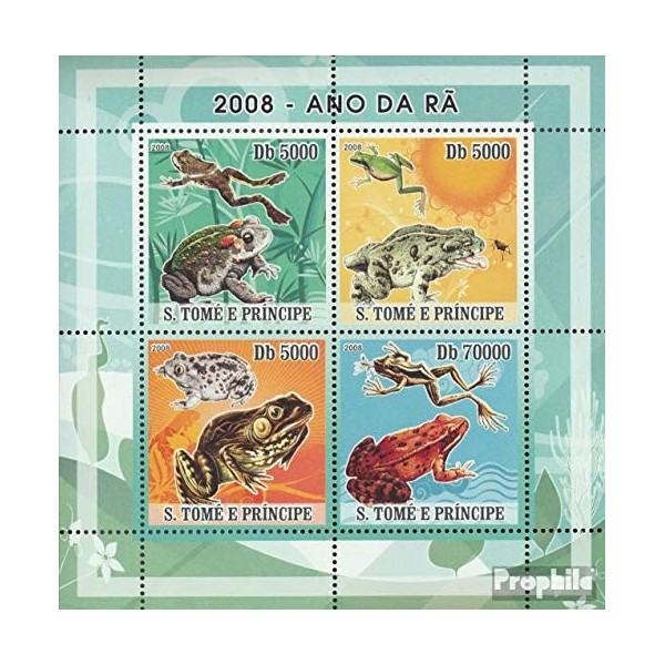 Prophila Collection Sao Tome e Principe 3350-3353 Small Sheet (Complete