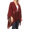 Sakkas 1928 - Lupe Womens Reversible Poncho Wrap Cape Shawl