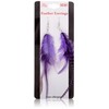 Mia Feather Earrings-Purple Color-3 Natural Feathers Per Earring-Approximately 5" Long-For