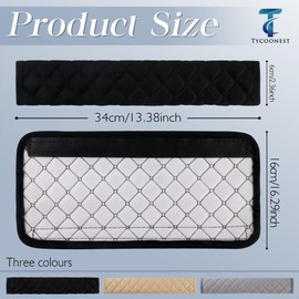 Tycoonest 2 Pcs Car Seat Belt Pads, Universal Comfort Wear-Resistant Seatbelt Covers Shoulder Strap Pads with Grid Pattern, Harness Car Accessories for Women, Men, Kids