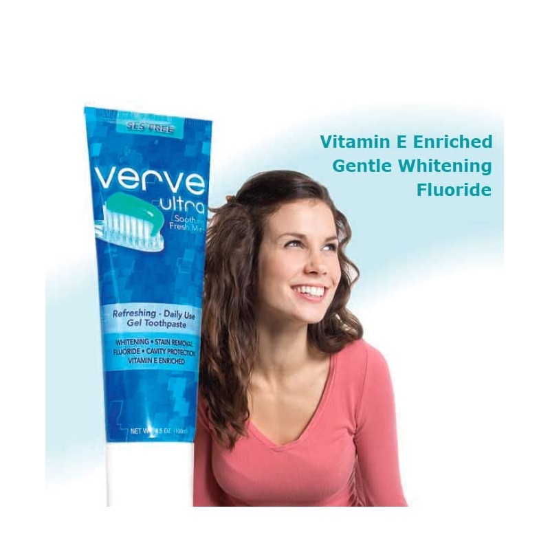 Verve Ultra SLS-Free Toothpaste with Fluoride, 4.5 oz.