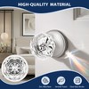 Orger 5 Pack Glass Door Knobs for Hallway and Closet,