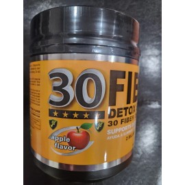 GMJ NATURAL PRODUCTS 30 FIBER DETOX CLEANSER SUPPORTS DIGESTIVE HEALTH APPLE FLAVOR 14 OZ 04/2028 GMJ