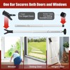 2 Pack Door Security Bar – Anti-Slip 600LB Heavy Duty