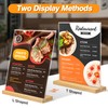 SVOPY 8.5 x 11 Acrylic Sign Holder with Wood Base