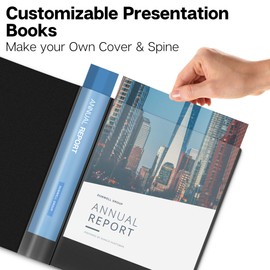 Dunwell Binder with Plastic Sleeves 24-Pocket (3 Pack, Black) - Presentation Book, 8.5 x 11 Portfolio Folder with Clear Sheet Protectors, Displays 48-Page Documents, Certificates, Important Papers