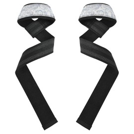 Correas de muñeca de elevación de flores clásico plateadas de 26 pulgadas, antideslizantes, accesorios de gimnasio para levantamiento de pesas, culturismo, levantamiento de pesas y peso muerto