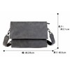 Zazaland Men's Shoulder Bag, Cross-body Leather, 2-Way Shoulder Bag, Clutch,