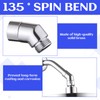 Shower Head Adapter, 1 Pcs 135 Degree Shower Elbow Adapter,