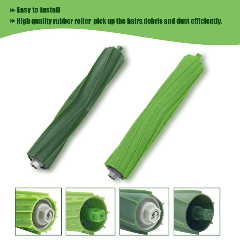LOVECO Replacement Rubber Brush Compatible with iRobot Roomba E Series