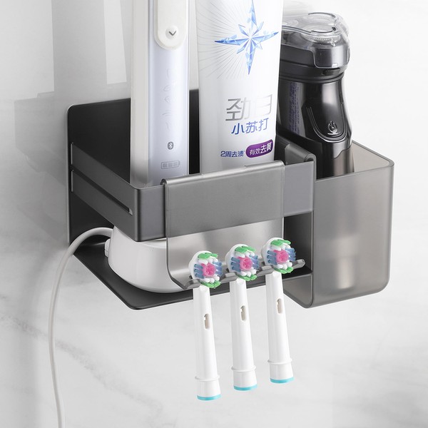 OETAMS Zahnbürstenhalter Elektrische Zahnbürste Halter mit 2 Badezimmer Zubehör, Edelstahl