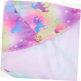 VICASKY Microfiber Hair Wrap Towel for Boys and Girls Ultra-Absorbent Turban Button and Elastic Band Quick Drying Bath and Spa Hair Towel Yellow-