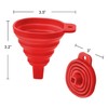 2X MIDHILL Collapsible Funnel Set Foldable Silicon Funnel Hopper Food