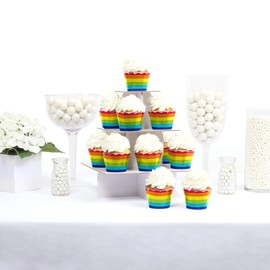 Love is Love - Pride Rainbow Party Decorations - Party Cupcake Wrappers - Set of 12