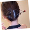 Beavorty Retro Style 2 Pack Rose Flower Hair Sticks Hair
