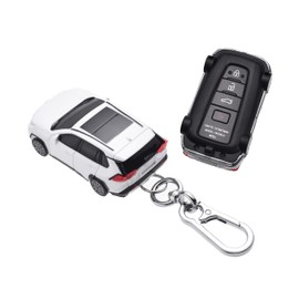 for Toyota Key Fob Cover Car Styling Protection Key Shell-Key fob case compatible with Toyota Camry Corolla RAV4 Highlander Avalon C-HR GT86 Prius Smart Remote Key-Light White