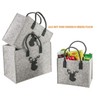 LaFiore24 High Felt Shopping Bag Shopper Festival Deer Large 42