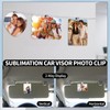 4Pack Sublimation Photo Car Visor Clips (Square)