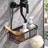 Aluminum Shower Shelf for Bathroom Storage – No-Drill Metal Organizer