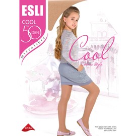 Conte/Esli Classic Thick Opaque Tights For Girls - Cool 50 Den (16С-57СПЕ) Coral 8
