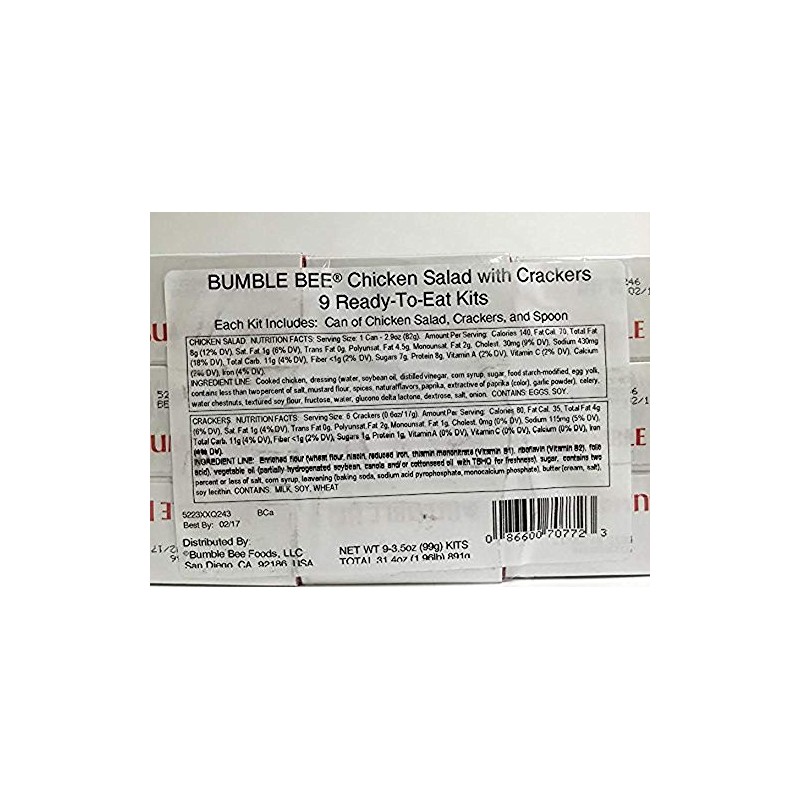 Bumble Bee Chicken Salad with Crackers (9 of the 3.5