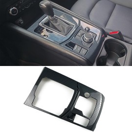 for Mazda CX5 CX-5 Center Console Gear Shift Knobs Panel Interior Auto Shift Lever Panel Decorate Cover Inner Car Accessories 2017 2018 2019 2020 2021 2022 2023 2024 2025 (Carbon Fiber Color)