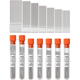 VONEEDL Large Eye Blunt Tapestry Needles (Pack of 70) - 7 Sizes with 7 Storage Tubes - Stainless Steel - Perfect for Darning, Embroidery, Cross-Stitching, Crafting, Knitting, Weaving, and DIY