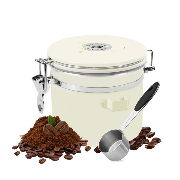 SKTMH Stainless Steel Coffee Canister 40Oz Airtight Coffee Container Coffee